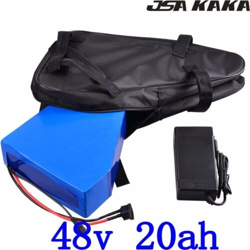 Free customs duty 48V 1000W 2000W lithium battery 48V 20AH ebike battery 48V 20AH electric bike battery with 50A BMS +5A Charger