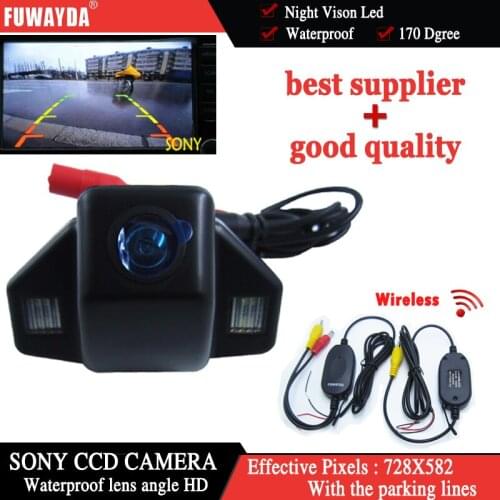 FUWAYDA WIRELESS Car Rearview Parking Back Up Reversing Camera For night vision Honda Fit Hatchback 08/11 Odyssey 08-13 CRV