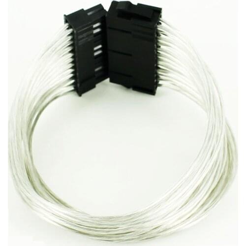 OULLX 24Pin PSU Power Supply Extension Cable power 30cm Power Supply Male to Female High quality tinned c Computer Power Adaptor