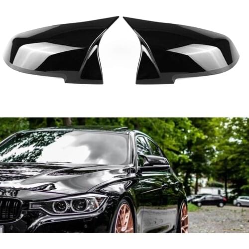For BMW F20 F21 F22 F30 2012-2018 Glossy Black Rearview Replacement Car Exterior Door Window Side Rear View Mirror Cover Caps