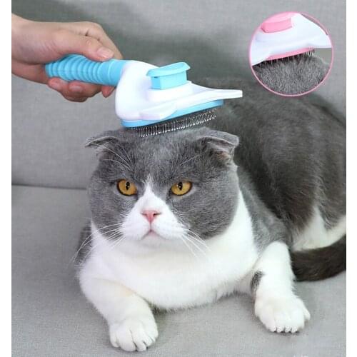 Dog Cat Comb Self Cleaning Slicker Pet Hair Remover Brushes Grooming Shedding Tool Tangling Brush Mascota Pet Products