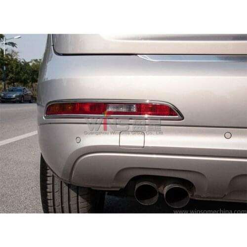 Chrome Rear Foglight and Taillight Fog Lamp Cover Trim For Audi Q3 2012 2013 2014 Decorative ABS Car-Styling Tuning Accessories