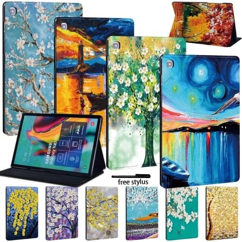 For Samsung Galaxy Tab S7/Tab S6 Lite/S5e/Tab S6/Tab S4 Tablet Case Leather Cover Case + Free Stylus