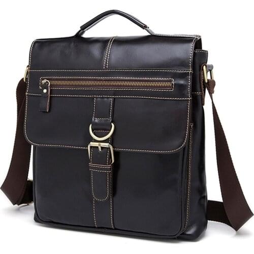 Fashion Handbag Messenger Bag Mens Shoulder Genuine Leather bags Flap men Crossbody bags for Male natural Real Leather bag