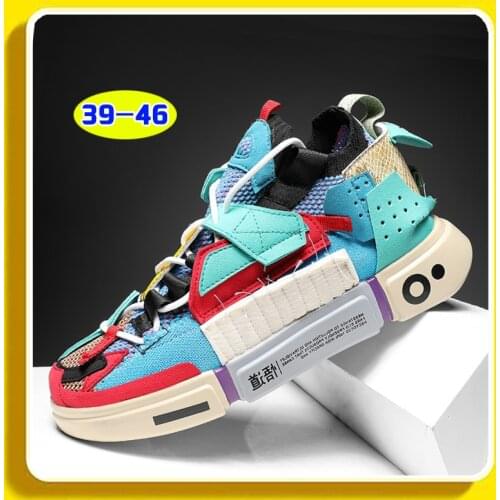 2021 autumn new mens shoes retro thick-soled breathable wild socks shoes sports old shoes mens mid-fashion shoes