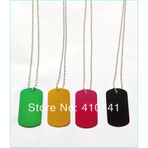 New Arrival Free Shipping 200PCS/LOT 50*29MM Mix Colors Pet Product Military Dog Tags Personalized Pet ID Tags Army Dog Tag