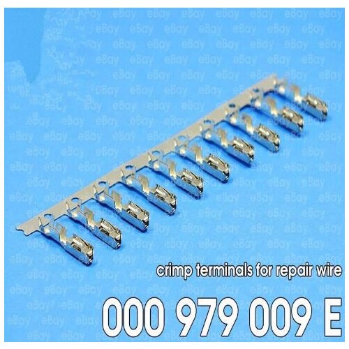 Free ship ECU License Plate Lights Cruise Crimp Terminals (pins) For Repair Wire 000979009E N 907 647 01