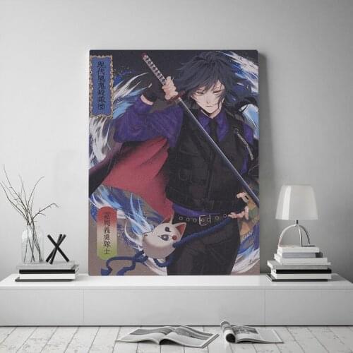 Canvas Printed Demon Slayer Kimetsu No Yaiba Poster Home Decor Painting Wall Art Japanese Anime Picture For Living Room Modular