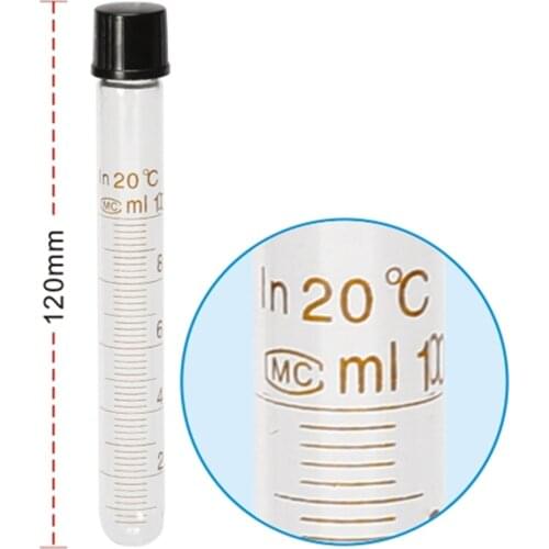 10mL Glass Centrifuge Test Tube W/PP Screw Cap Round Bottom 5 Pcs/Lot