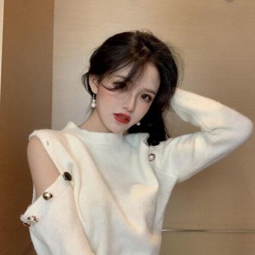 Pullover New Fashion Knitted Long Solid Top Regular Striped Long-sleeved Autumn Winter Sweater Long Multi-color Slim-fit Sweater