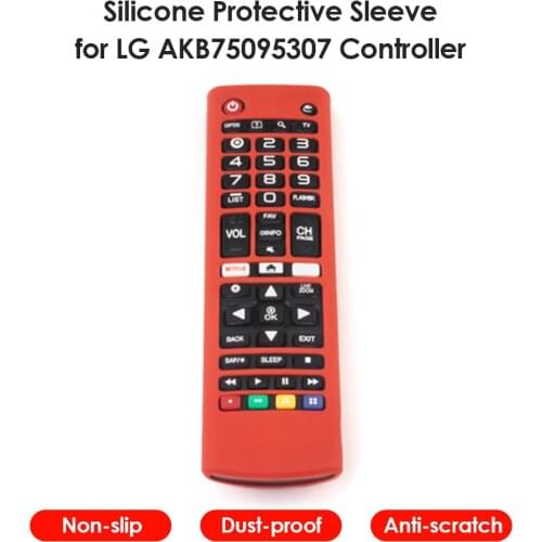 TV Remote Control Cases Silicone Shockproof Protective Covers Lightweight Game Playing Elements for LG AKB75095307