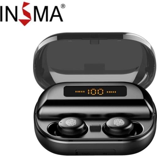 TWS Wireless bluetooth 5.0 Earphone LED Display Waterproof Sport Stereo Earbuds Headset With 2000mAh/3600mAh/4000mAh Power Bank