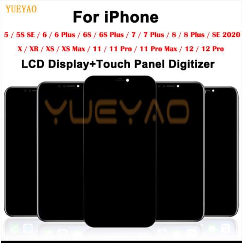 AAA Screen For Apple iPhone 5 5S 5C SE LCD Display Touch Screen Assembly With Digitizer Glass No Dead Pixel Phone Parts