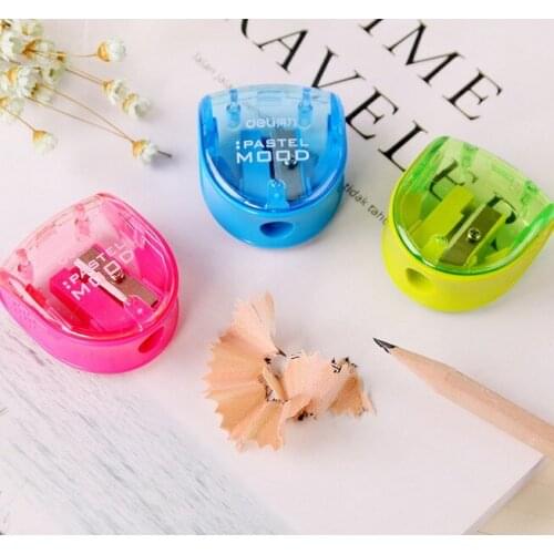 1 Piece Candy Colors Plastic Manual Pencil Sharpener