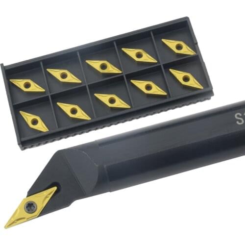 1pc S16Q-SVXBR11 S20R-SVXBR16 Internal Turning Tool Holder VBGT/VBMT Carbide Inserts Lathe Bar CNC Cutting Tools Set