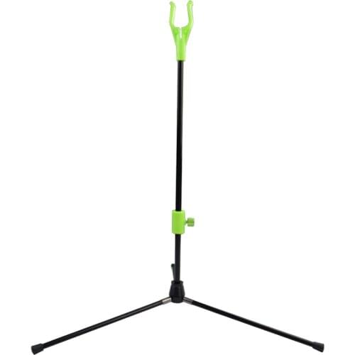 1X Green Color Archery Bow Stand Support Recurve Bows for Archery Outdoor Hunting Practice Free Shipping