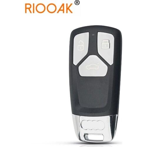 3 Buttons Uncut Key Fob Blank Case Replacement Smart Remote Car Key Shell For Audi A5 S5 Q7 SQ7 A4L 2016 2017 2018 2019