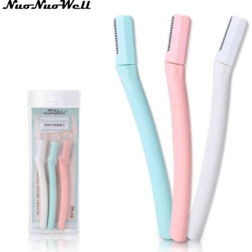 3Pcs/Set Pro Eyebrow Razor Facial Hair Remover High Quality Eyebrow Trimmer Sharp Mini Makeup Knife Shaper Shaver For Women