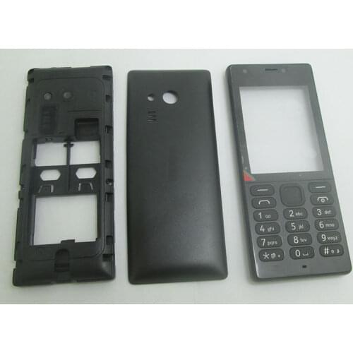 4colors Housing Cover Battery Door Case Keypad Keyboard for Nokia Asha 216 216DS RM-1187 White Black Red Blue