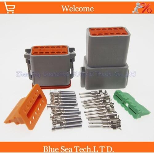 5 sets Deutsch DT06-12S and DT04-12P 12Pin Engine/Gearbox waterproof electrical connector for car,bus,motor,truck,boats,etc