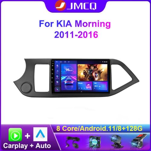 JMCQ 2din 6G+128G Android 10 Car Radio Multimidia Video Player For KIA PICANTO Morning 2011-2016 Navigation GPS 4G WIFI Carplay