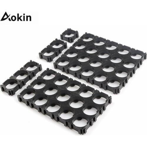 Aokin 20pcs 18650 Lithium Cell Cylindrical Battery Case Holder Batteries Pack Plastic Holder Bracket For Diy Battery Pack
