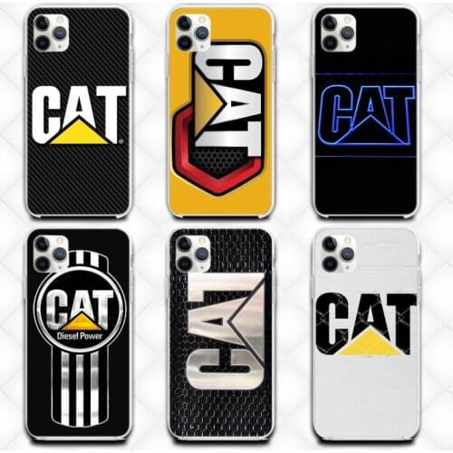 Cute Cat Phone Case Transparent Case For Iphone 6 6s 7 8 Plus XR X XS XSmax 11 12 Pro Mini Max CaterPpillars