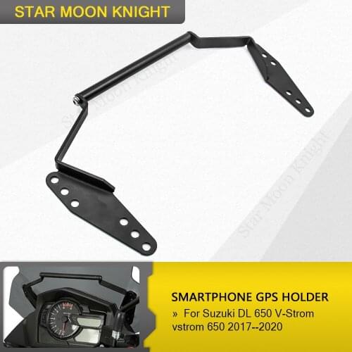 For Suzuki DL 650 DL650 DL650XT V-Strom 2017-2019 2018 Windshield Fixing Navigation Bracket GPS Smart Phone Holder GPS Holder