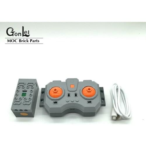 NEW PF Electric Speed Control Remote Control Steering Servo Motors Lithium Battery Building Block Assembly DIY Toys City Train