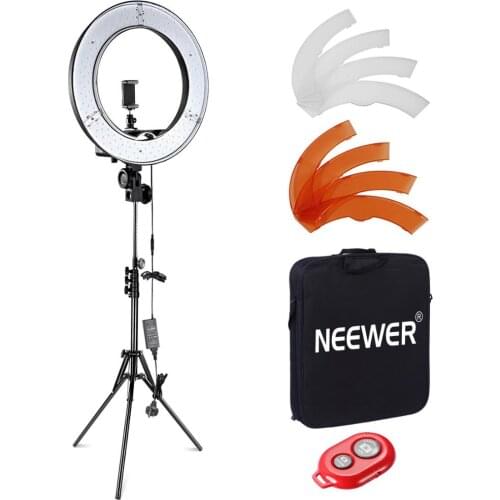 Neewer 12-inch Inner/14-inch Outer LED Ring Light +Light Stand 36W 5500K Lighting Kit +Soft Tube,Color Filter,Hot Shoe Adapter