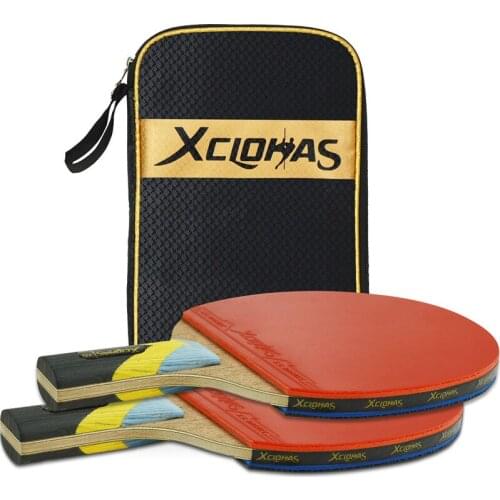 XC LOHAS 6 Star Carbon Fiber Table Tennis Rackets Set 7 Layers Double Face In Rubbers Lightweight Ping Pong Bat With Bag Newest
