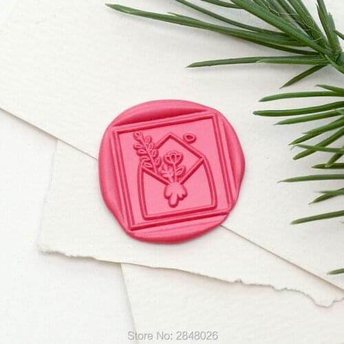 Love letters square Wax Seal Stamp,wedding gift,wedding wood wax stamp,party seal,party decor,Lover seal