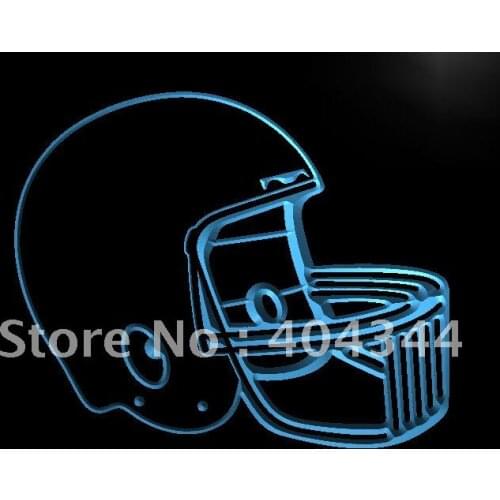 LB902- Helmet Football Bar Pub Club Beer Light Sign home decor crafts