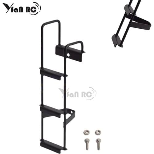 Yfan rc 1 Set 125*36mm black metal ladder stairs for 1/14 tamiya Tian Gong tractor truck RC car parts