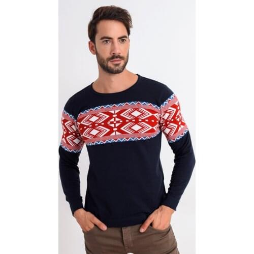 Heyss O Neck Male Knitwear Accident