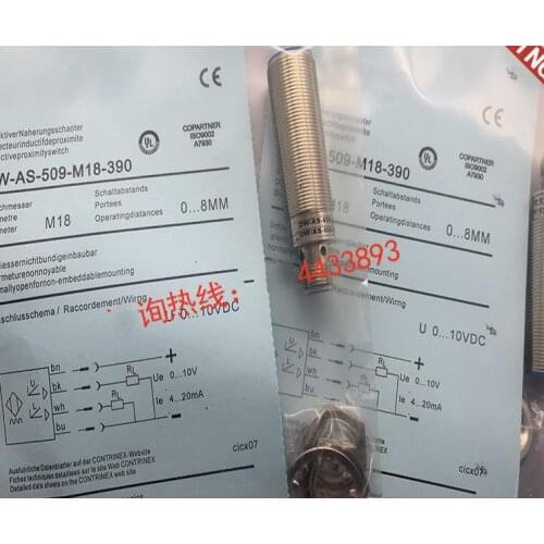 2pcs New High Quality Analog proximity switch DW-AS-509-M18-390