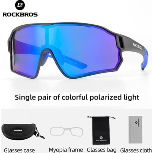 ROCKBROS Cycling Polarized Glasses MTB Road Bike Polarized Sunglasses Bicycle Eyewear Cycling Glasses Bicycle Goggles Eyewear
