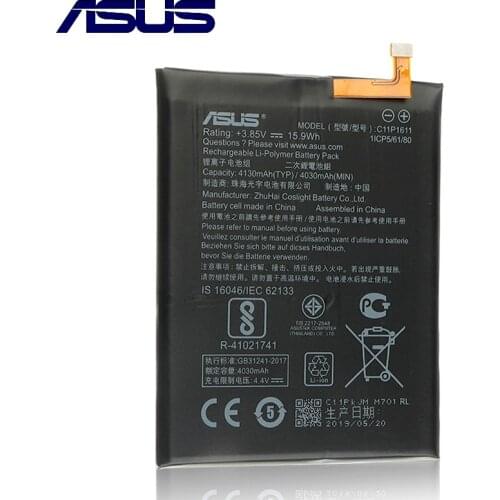 Orignal Asus C11P1611 Battery For ASUS Zenfone 3 Max ZC520TL ZB570TL X018DC 4030mAh