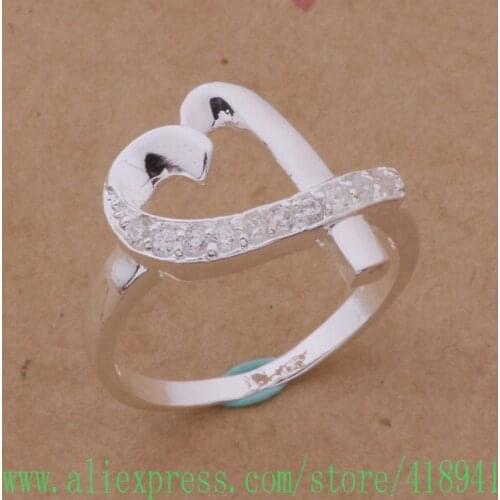 Silver Plated ring, Silver Plated fashion jewelry, kelp inlaid transparent stone /efgamwna bgiajxpa AR238