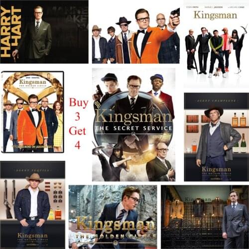 Kingsman Posters Movie White Coated Paper Prints High Definition Home Decoration Livingroom Bedroom Bar Home Art Brand