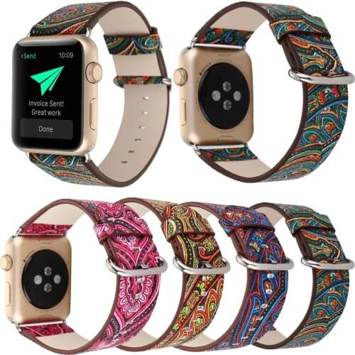 Vintage PU Leather Band for Apple Watch Series 1 2 3 Strap Belt Bohemia Style Bracelet for iWatch 1/2/3 Wristband 42mm 38mm