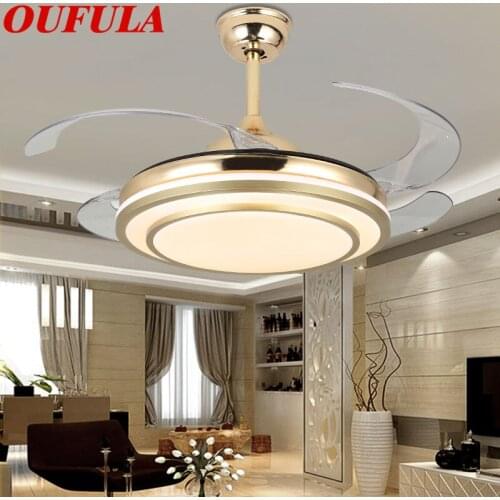 8M Invisible Fan Blade Remote Control Modern Ceiling Fan Lights Lamps For Dining room Bedroom Restaurant