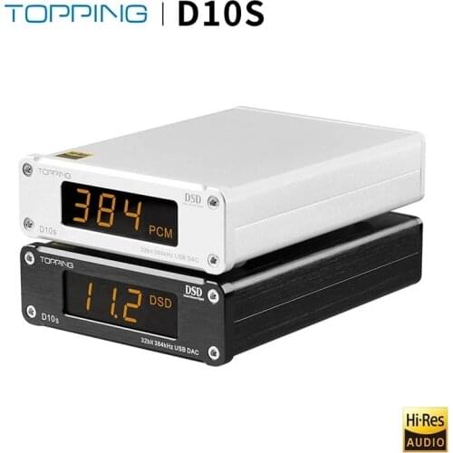 TOPPING D10s Digital USB DAC Hifi Spdif Amp Decoder ES9038Q2M 256DSD xmos xu208 HIFI Audio Amplifier Decoder