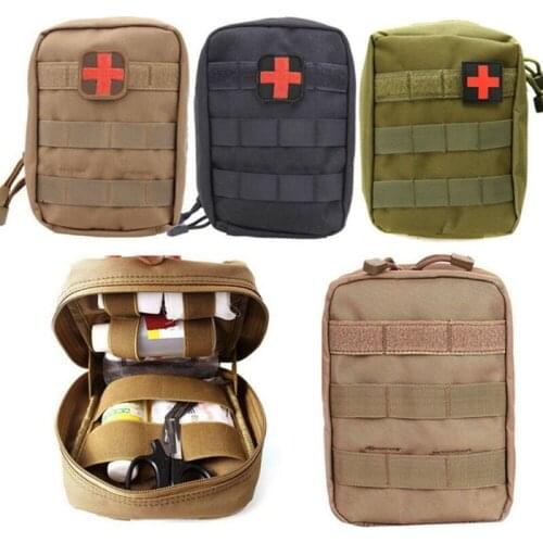 Military First Aid Kit Tactical Medical Bag Molle EMT Outdoor Emergency Survival Pouch Hiking Travel Medical Packing Organizer
