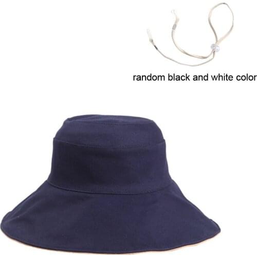 Women Wide Brim Hiking Spring Summer Shopping Double Side Travel Sunshade Fashion Bucket Hat Durable With Chin Strap Portable