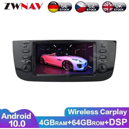 ZWNAV Car Multimedia Player 2 Din Android 10.0 Screen For Fiat/Linea/Punto 2009-2015 Car GPS Automotivo Radio stereo Head Unit