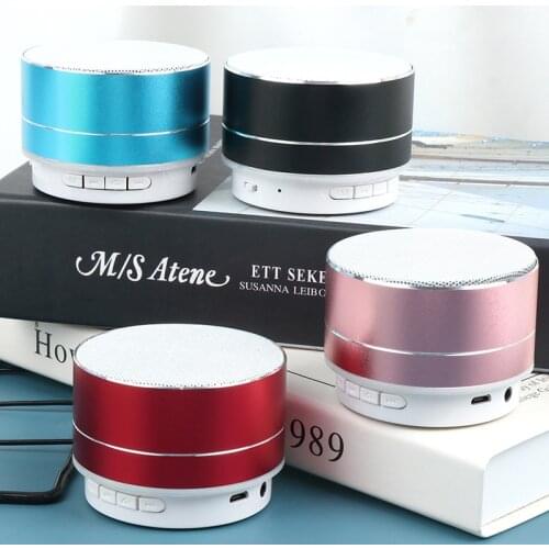 1 Set Fashion Design Practical Mini Outdoor Bluetooth Speaker Stereo Music Subwoofer Portable LED Loudspeaker
