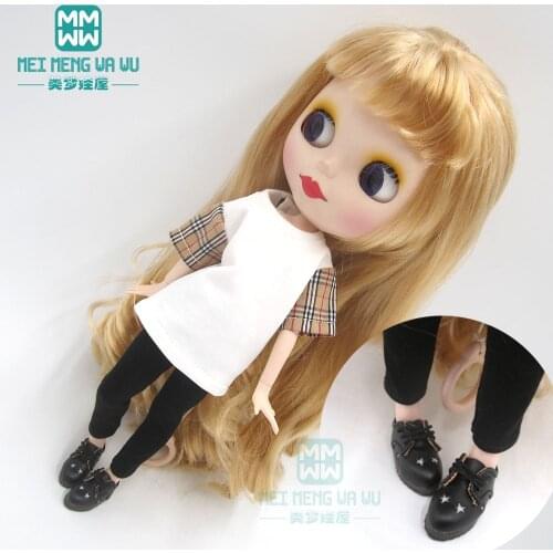 1pcs Blyth Doll Clothes Letter jersey tights sneakers for Blyth Azone1/6 doll accessories