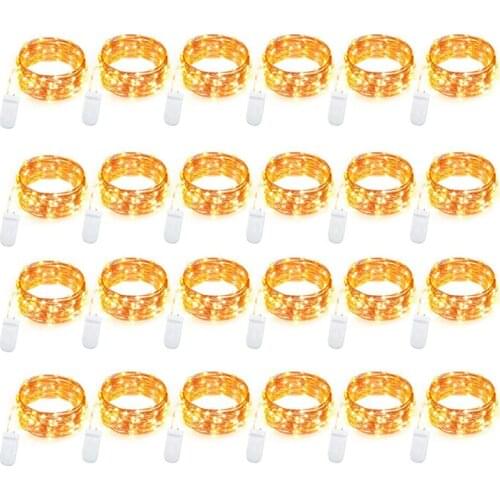 10Pcs 1M 2M 3M 5M LED Garland String lights Copper Wire Fairy Lights For Christmas Tree Wedding Brithday Party Indoor Decoration
