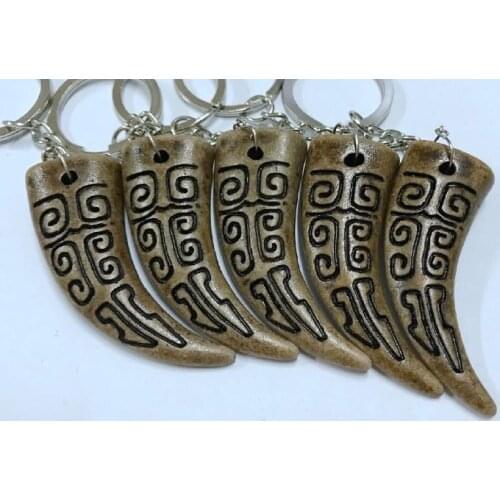 Free Shipping yqtdmy 12 pcs fashion Vintage Carving Key Chain Symbol Shape Keyring Keychain Men Women